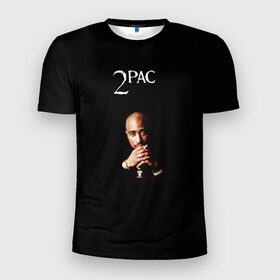 Мужская футболка 3D спортивная с принтом 2Pac в Ухте, 100% полиэстер с улучшенными характеристиками | приталенный силуэт, круглая горловина, широкие плечи, сужается к линии бедра | Тематика изображения на принте: 2pac | all eyez on me | thug life | tupac | tupac shakur | тупак