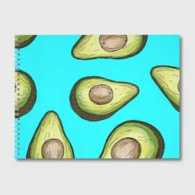 Альбом для рисования с принтом Авокадо в Ухте, 100% бумага
 | матовая бумага, плотность 200 мг. | avocados | авокадо | веганский | вегетарианский | вегетарианское | еда | едой | еды | зеленое | зелёные | зеленый | фрукт | фруктами | фруктовое | фруктовый | фрукты