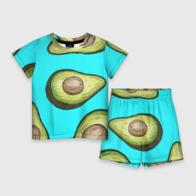 Детский костюм с шортами 3D с принтом Авокадо в Ухте,  |  | avocados | авокадо | веганский | вегетарианский | вегетарианское | еда | едой | еды | зеленое | зелёные | зеленый | фрукт | фруктами | фруктовое | фруктовый | фрукты