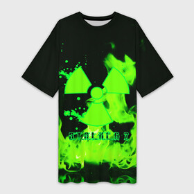 Платье-футболка 3D с принтом S.T.A.L.K.E.R 2 в Ухте,  |  | game | stalker | stalker 2 | глуховский | радиация | сталкер | сталкеры | чернобыль | ядерный взрыв