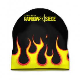 Шапка 3D с принтом RAINBOW SIX:SIEGE в Ухте, 100% полиэстер | универсальный размер, печать по всей поверхности изделия | action | game | rainbow six siege | tom clancys | броня | игры | осада | радуга | радуга 6 | том кленси | шутер