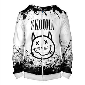 Мужская толстовка 3D на молнии с принтом SKOOMA SKYRIM NIRVANA в Ухте, 100% полиэстер | длина до линии бедра, манжеты и пояс оформлены мягкой тканевой резинкой, двухслойный капюшон со шнурком для регулировки, спереди молния, по бокам два кармана | Тематика изображения на принте: dovahkiin | dragonborn | fus ro dah | nirvana | rpg | skyrim | tes | tes skyrim | the elder scrolls | the elder scrolls skyrim | докавин | нирвана | рпг | скайрим