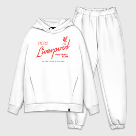 Мужской костюм хлопок OVERSIZE с принтом Ливерпуль в Ухте,  |  | liverpool | liverpool fc | ynwa | you never walk alone | ливерпуль | фан ливерпуля | фанатская | футбол | футболист | футбольный клуб | энфильд