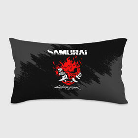 Подушка 3D антистресс с принтом CYBERPUNK 2077 SAMURAI в Ухте, наволочка — 100% полиэстер, наполнитель — вспененный полистирол | состоит из подушки и наволочки на молнии | Тематика изображения на принте: 