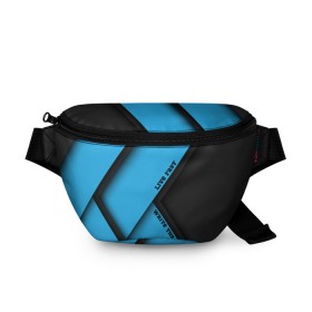 Поясная сумка 3D Live Fast blue: в Ухте, 100% полиэстер | плотная ткань, ремень с регулируемой длиной, внутри несколько карманов для мелочей, основное отделение и карман с обратной стороны сумки застегиваются на молнию | абстракция | геометрия | линии | минимализм