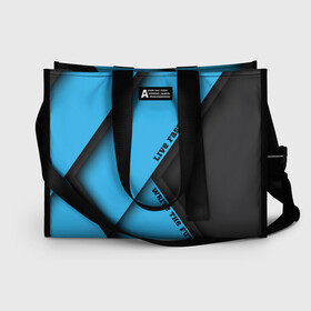 Сумка-шоппер 3D Live Fast blue: в Ухте, 100% полиэстер | застегивается на металлическую кнопку; внутренний карман застегивается на молнию. Стенки укреплены специальным мягким материалом, чтобы защитить содержимое от несильных ударов
 | абстракция | геометрия | линии | минимализм