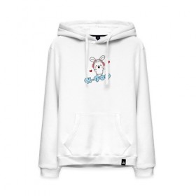 Мужская толстовка с принтом K-Pop Cute Kawaii Bunny в Ухте, френч-терри, мягкий теплый начес внутри (100% хлопок) | карман-кенгуру, эластичные манжеты и нижняя кромка, капюшон с подкладом и шнурком | bts | k pop | korean | music | pop | twice | txt | зая | заяц | корейский | корея | кролик | лапочка | милый | мимими | музыка | поп