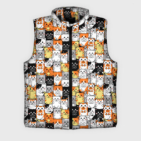 Мужской жилет утепленный 3D Котики: в Ухте,  |  | животное | кот | узор