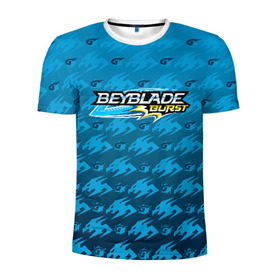 Мужская футболка 3D спортивная с принтом Beyblade Burst. в Ухте, 100% полиэстер с улучшенными характеристиками | приталенный силуэт, круглая горловина, широкие плечи, сужается к линии бедра | beyblade burst | аниме | бейблэйд бёрст | игра