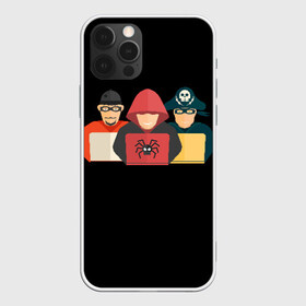 Чехол для iPhone 12 Pro с принтом HackTeam в Ухте, силикон | область печати: задняя сторона чехла, без боковых панелей | Тематика изображения на принте: hackteam | код | ноут | ноутбук | ноутбуки | пират | программист | программистам | программисты | хакер | хакеры