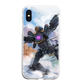 Чехол для iPhone XS Max матовый с принтом Apex Legends (Патфайндер) в Ухте, Силикон | Область печати: задняя сторона чехла, без боковых панелей | apex | apex legends | патфайндер | персонаж | рисунок | робот