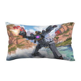 Подушка 3D антистресс с принтом Apex Legends (Патфайндер) в Ухте, наволочка — 100% полиэстер, наполнитель — вспененный полистирол | состоит из подушки и наволочки на молнии | apex | apex legends | патфайндер | персонаж | рисунок | робот