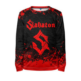 Детский лонгслив 3D с принтом SABATON в Ухте, 100% полиэстер | длинные рукава, круглый вырез горловины, полуприлегающий силуэт
 | sabaton | даниель муллбак | йоаким броден | крис рёланд | оскар монтелиус | пэр сундстрём | рикард сунден | сабатон | тоббе энглунд | томми юханссон | ханнес ван дал