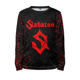 Детский лонгслив 3D с принтом SABATON в Ухте, 100% полиэстер | длинные рукава, круглый вырез горловины, полуприлегающий силуэт
 | sabaton | даниель муллбак | йоаким броден | крис рёланд | оскар монтелиус | пэр сундстрём | рикард сунден | сабатон | тоббе энглунд | томми юханссон | ханнес ван дал