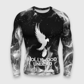 Мужской рашгард 3D с принтом HOLLYWOOD UNDEAD в Ухте,  |  | Тематика изображения на принте: deuce | hollywood undead | hu | j dog | shady jeff | голливуд | голливудская нежить | даниэль мурильо | джордан террелл | джордж артур рейган | дилан альварес | мэттью сент клер | нежить