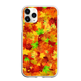 Чехол для iPhone 11 Pro Max матовый с принтом Кленовые листья в Ухте, Силикон |  | Тематика изображения на принте: багрец | клён | кленовый | лист | листопад | осенний | осень | паттрен