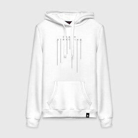 Женская толстовка с принтом DEATH STRANDING в Ухте, френч-терри, мягкий теплый начес внутри (100% хлопок) | карман-кенгуру, эластичные манжеты и нижняя кромка, капюшон с подкладом и шнурком | death stranding | kojima | kojima productions | кодзима | мадс микельсон | норман ридус