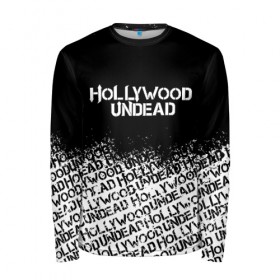 Мужской лонгслив 3D с принтом HOLLYWOOD UNDEAD в Ухте, 100% полиэстер | длинные рукава, круглый вырез горловины, полуприлегающий силуэт | deuce | hollywood undead | hu | j dog | shady jeff | голливуд | голливудская нежить | даниэль мурильо | джордан террелл | джордж артур рейган | дилан альварес | мэттью сент клер | нежить