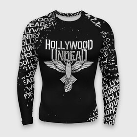 Мужской рашгард 3D с принтом HOLLYWOOD UNDEAD в Ухте,  |  | Тематика изображения на принте: deuce | hollywood undead | hu | j dog | shady jeff | голливуд | голливудская нежить | даниэль мурильо | джордан террелл | джордж артур рейган | дилан альварес | мэттью сент клер | нежить