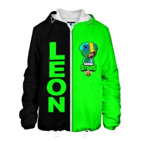 Мужская куртка 3D с принтом Brawl Stars в Ухте, ткань верха — 100% полиэстер, подклад — флис | прямой крой, подол и капюшон оформлены резинкой с фиксаторами, два кармана без застежек по бокам, один большой потайной карман на груди. Карман на груди застегивается на липучку | brawl | brawl stars | crow | leon | stars | бравл | бравл старс | браво старс | игра | компьютерная | кров | леон | онлайн | старс