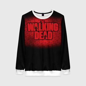 Женский свитшот 3D с принтом The Walking Dead в Ухте, 100% полиэстер с мягким внутренним слоем | круглый вырез горловины, мягкая резинка на манжетах и поясе, свободная посадка по фигуре | amc | carol | daryl | dixon | michonne | negan | reaction | rick | season 10 | twd | zombies | диксон | дэрил | зомби | мертвецы | мишонн | неган | реакция | рик | ходячие