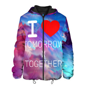 Мужская куртка 3D с принтом TOMORROW X TOGETHER в Ухте, ткань верха — 100% полиэстер, подклад — флис | прямой крой, подол и капюшон оформлены резинкой с фиксаторами, два кармана без застежек по бокам, один большой потайной карман на груди. Карман на груди застегивается на липучку | Тематика изображения на принте: beomgyu | hueningkai | k pop | korean | kpop | soobin | taehyun | tomorrow x together | txt | yeonjun | бомгю | ёнджун | корея | поп | субин | техен | тэхён | хюнин кай