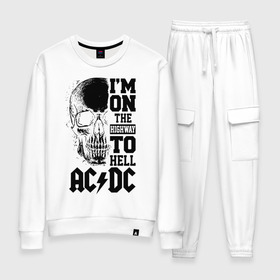 Женский костюм хлопок AC/DC: в Ухте, 100% хлопок | на свитшоте круглая горловина, мягкая резинка по низу. Брюки заужены к низу, на них два вида карманов: два