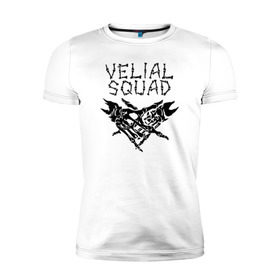 Мужская футболка премиум с принтом VELIAL SQUAD в Ухте, 92% хлопок, 8% лайкра | приталенный силуэт, круглый вырез ворота, длина до линии бедра, короткий рукав | Тематика изображения на принте: velial squad | велиал сквад