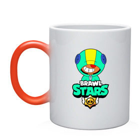 Кружка хамелеон с принтом Brawl Stars LEON в Ухте, керамика | меняет цвет при нагревании, емкость 330 мл | brawl | brawl stars | crow | leon | stars | бравл | бравл старс | браво старс | игра | компьютерная | кров | леон | онлайн | старс