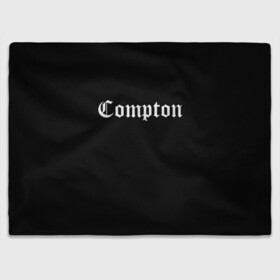 Плед 3D с принтом COMPTON (НА СПИНЕ) | КОМПТОН  в Ухте, 100% полиэстер | закругленные углы, все края обработаны. Ткань не мнется и не растягивается | Тематика изображения на принте: compton | dj yella | dr. dre | eazy e | ice cube | mc ren | n.w.a | nwa | straight outta compton | west side | западная сторона | комптон