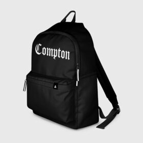 Рюкзак 3D с принтом COMPTON в Ухте, 100% полиэстер | лямки с регулируемой длиной, сверху петелька, чтобы рюкзак можно было повесить на вешалку. Основное отделение закрывается на молнию, как и внешний карман. Внутри два дополнительных кармана, один из которых закрывается на молнию. По бокам два дополнительных кармашка | compton | dj yella | dr. dre | eazy e | ice cube | mc ren | n.w.a | nwa | straight outta compton | west side | западная сторона | комптон