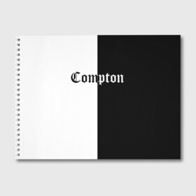 Альбом для рисования с принтом COMPTON в Ухте, 100% бумага
 | матовая бумага, плотность 200 мг. | Тематика изображения на принте: compton | dj yella | dr. dre | eazy e | ice cube | mc ren | n.w.a | nwa | straight outta compton | west side | западная сторона | комптон