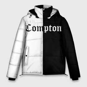 Мужская зимняя куртка 3D с принтом COMPTON в Ухте, верх — 100% полиэстер; подкладка — 100% полиэстер; утеплитель — 100% полиэстер | длина ниже бедра, свободный силуэт Оверсайз. Есть воротник-стойка, отстегивающийся капюшон и ветрозащитная планка. 

Боковые карманы с листочкой на кнопках и внутренний карман на молнии. | Тематика изображения на принте: compton | dj yella | dr. dre | eazy e | ice cube | mc ren | n.w.a | nwa | straight outta compton | west side | западная сторона | комптон