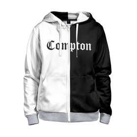 Детская толстовка 3D на молнии с принтом COMPTON в Ухте, 100% полиэстер |  манжеты и пояс оформлены широкой мягкой резинкой, двухслойный капюшон со шнурком для регулировки, спереди карманы и застежка-молния
 | Тематика изображения на принте: compton | dj yella | dr. dre | eazy e | ice cube | mc ren | n.w.a | nwa | straight outta compton | west side | западная сторона | комптон