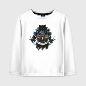Детский лонгслив хлопок с принтом Warhammer 40 000 Space Wolves в Ухте, 100% хлопок | круглый вырез горловины, полуприлегающий силуэт, длина до линии бедер | warhammer 40 000 space wolves