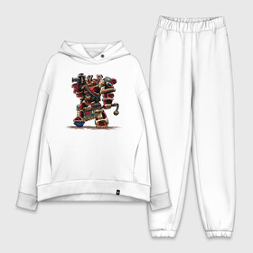 Женский костюм хлопок Oversize с принтом Warhammer 40 000 Сhaos в Ухте,  |  | warhammer 40 000 сhaos