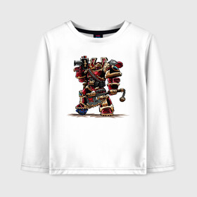 Детский лонгслив хлопок с принтом Warhammer 40 000 Сhaos в Ухте, 100% хлопок | круглый вырез горловины, полуприлегающий силуэт, длина до линии бедер | warhammer 40 000 сhaos