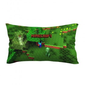 Подушка 3D антистресс с принтом MINECRAFT в Ухте, наволочка — 100% полиэстер, наполнитель — вспененный полистирол | состоит из подушки и наволочки на молнии | 