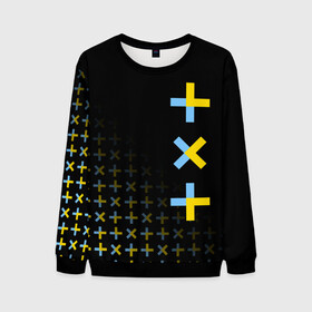 Мужской свитшот 3D с принтом TXT в Ухте, 100% полиэстер с мягким внутренним слоем | круглый вырез горловины, мягкая резинка на манжетах и поясе, свободная посадка по фигуре | Тематика изображения на принте: beomgyu | huening kai | k pop | soobin | taehyun | tomorrow x together | txt | yeonjun | к поп