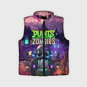 Детский жилет утепленный 3D с принтом PLANTS VS ZOMBIES в Ухте,  |  | garden warfare | pl | plants | plants vs. zombies | plants vs. zombies: garden warfare | popcap | zombies | кактус | картошка | подсолнух | растения против зомби | сад