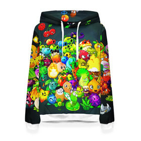 Женская толстовка 3D Plants vs. Zombies: в Ухте, 100% полиэстер | двухслойный капюшон со шнурком для регулировки, мягкие манжеты на рукавах и по низу толстовки, спереди карман-кенгуру с мягким внутренним слоем. | garden warfare | pl | plants | plants vs. zombies | plants vs. zombies: garden warfare | popcap | zombies | кактус | картошка | подсолнух | растения против зомби | сад
