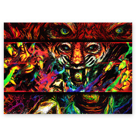 Поздравительная открытка с принтом HOTLINE MIAMI в Ухте, 100% бумага | плотность бумаги 280 г/м2, матовая, на обратной стороне линовка и место для марки
 | abstraction games | dennaton games | devolver digital | game | hotline miami | hotline miami 2: wrong number | retrowave | synthwave | мотель | мотель майами