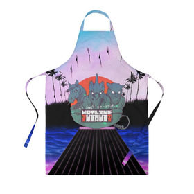 Фартук 3D HOTLINE MIAMI: в Ухте, 100% полиэстер | общий размер — 65 х 85 см, ширина нагрудника — 26 см, горловина — 53 см, длина завязок — 54 см, общий обхват в поясе — 173 см. Принт на завязках и на горловине наносится с двух сторон, на основной части фартука — только с внешней стороны | abstraction games | dennaton games | devolver digital | game | hotline miami | hotline miami 2: wrong number | retrowave | synthwave | мотель | мотель майами