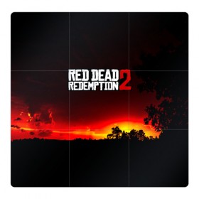 Магнитный плакат 3Х3 с принтом RDR 2 в Ухте, Полимерный материал с магнитным слоем | 9 деталей размером 9*9 см | arthur morgan | cowboy | online | red dead online | red dead redemption 2 | rockstar games | wild west | артур морган | бандит | вестерн | винтовка | дикий запад | ковбой | рокстар