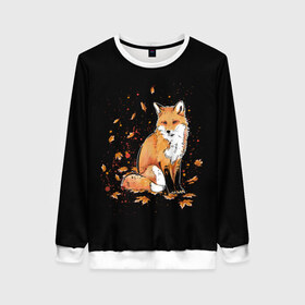 Женский свитшот 3D с принтом FOX в Ухте, 100% полиэстер с мягким внутренним слоем | круглый вырез горловины, мягкая резинка на манжетах и поясе, свободная посадка по фигуре | 20 | 2020 | animal | animals | forest | fox | redhead | животное | животные | зима | лес | лис | лиса | лисица | новый год | рыжая | фыр