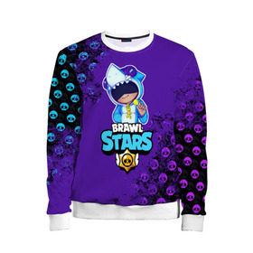 Детский свитшот 3D с принтом Brawl Stars LEON в Ухте, 100% полиэстер | свободная посадка, прямой крой, мягкая тканевая резинка на рукавах и понизу свитшота | brawl | brawl stars | crow | leon | stars | бравл | бравл старс | браво старс | игра | компьютерная | кров | леон | онлайн | старс