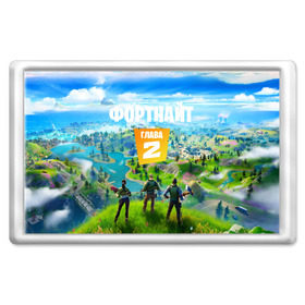 Магнит 45*70 с принтом ФОРТНАЙТ ГЛАВА 2 в Ухте, Пластик | Размер: 78*52 мм; Размер печати: 70*45 | battle royale | chapter 2 | fortnite | глава 2 | фортнайт