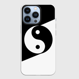 Чехол для iPhone 13 Pro с принтом Инь   янь (1) в Ухте,  |  | Тематика изображения на принте: black | signs | white. | ying   yang | белый | знаки | инь   янь | чёрный