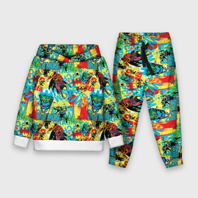 Детский костюм 3D (с толстовкой) с принтом Batman and Joker в Ухте,  |  | batman | dc | dc джокер | detective comics | harley | joker | shtatbat | the joker | бетмен | джокер | злодей | харли