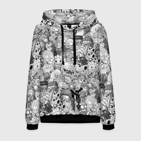 Мужская толстовка 3D с принтом PLANTS VS ZOMBIES в Ухте, 100% полиэстер | двухслойный капюшон со шнурком для регулировки, мягкие манжеты на рукавах и по низу толстовки, спереди карман-кенгуру с мягким внутренним слоем. | plants and zombies | plants vs zombies | зомби | игры | растения | растения против зомби